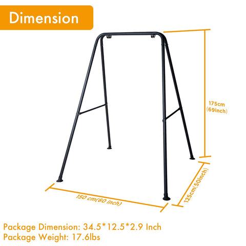 Hi-Na swing stand supports up to 440 lbs for versatile users