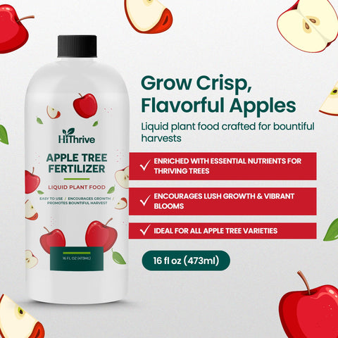 HiThrive apple tree fertilizer gallon spray batch ready for efficient large-area application.
