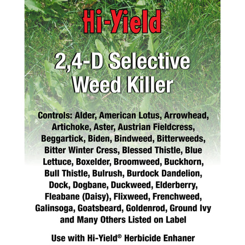 Hi-Yield 21416 application image illustrating versatile use in lawns and pastures.