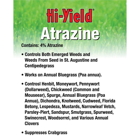 Hi-Yield Atrazine RTS covers up to 3,720 sq ft of lawn.