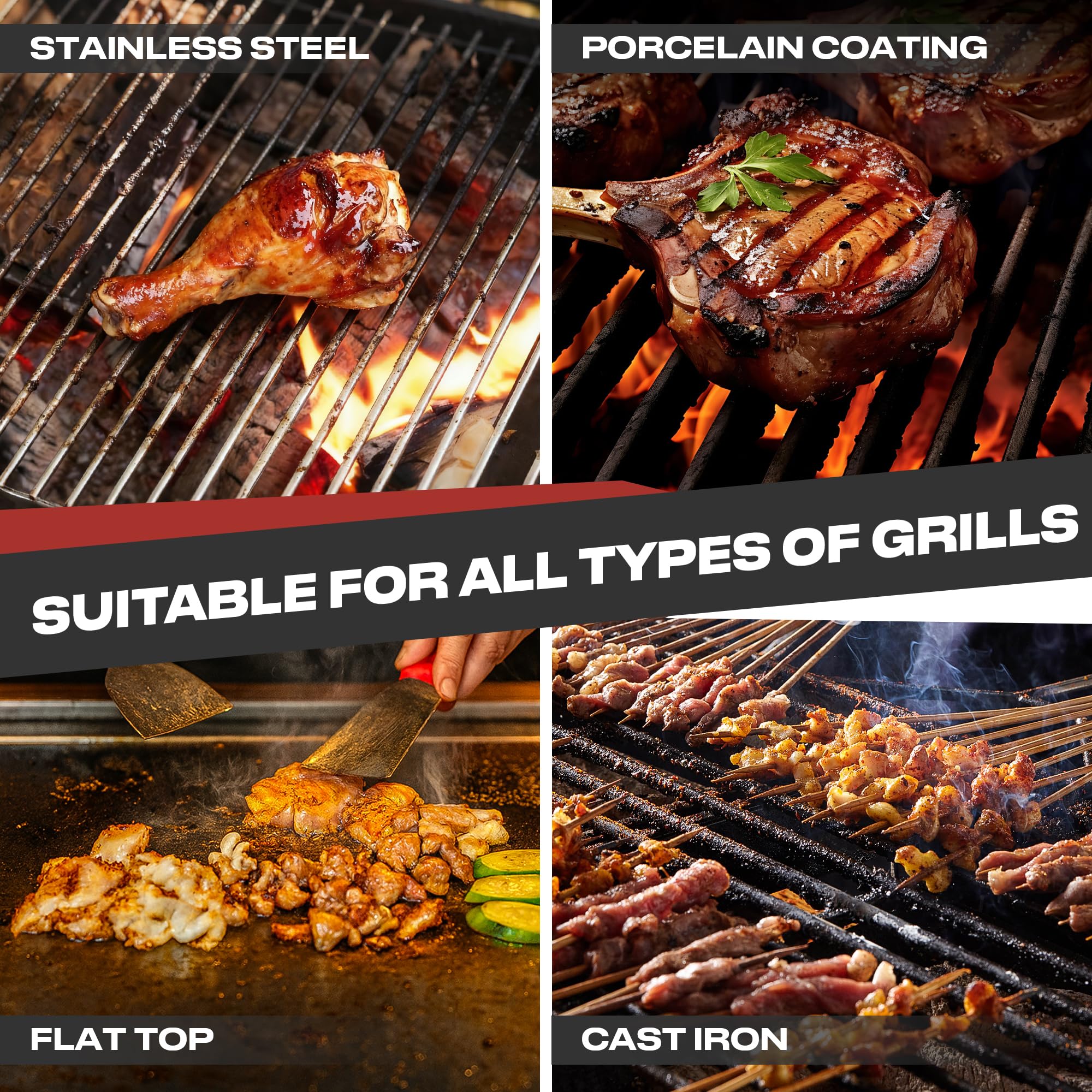 HIADGUNNR burnt-residue removal and grill shine after meals