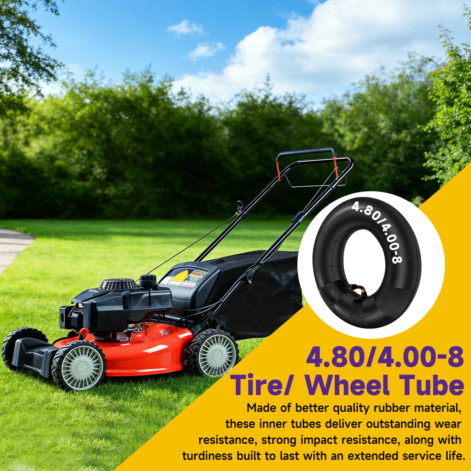 HIAORS airtight inner tube helps maintain pressure in garden tools