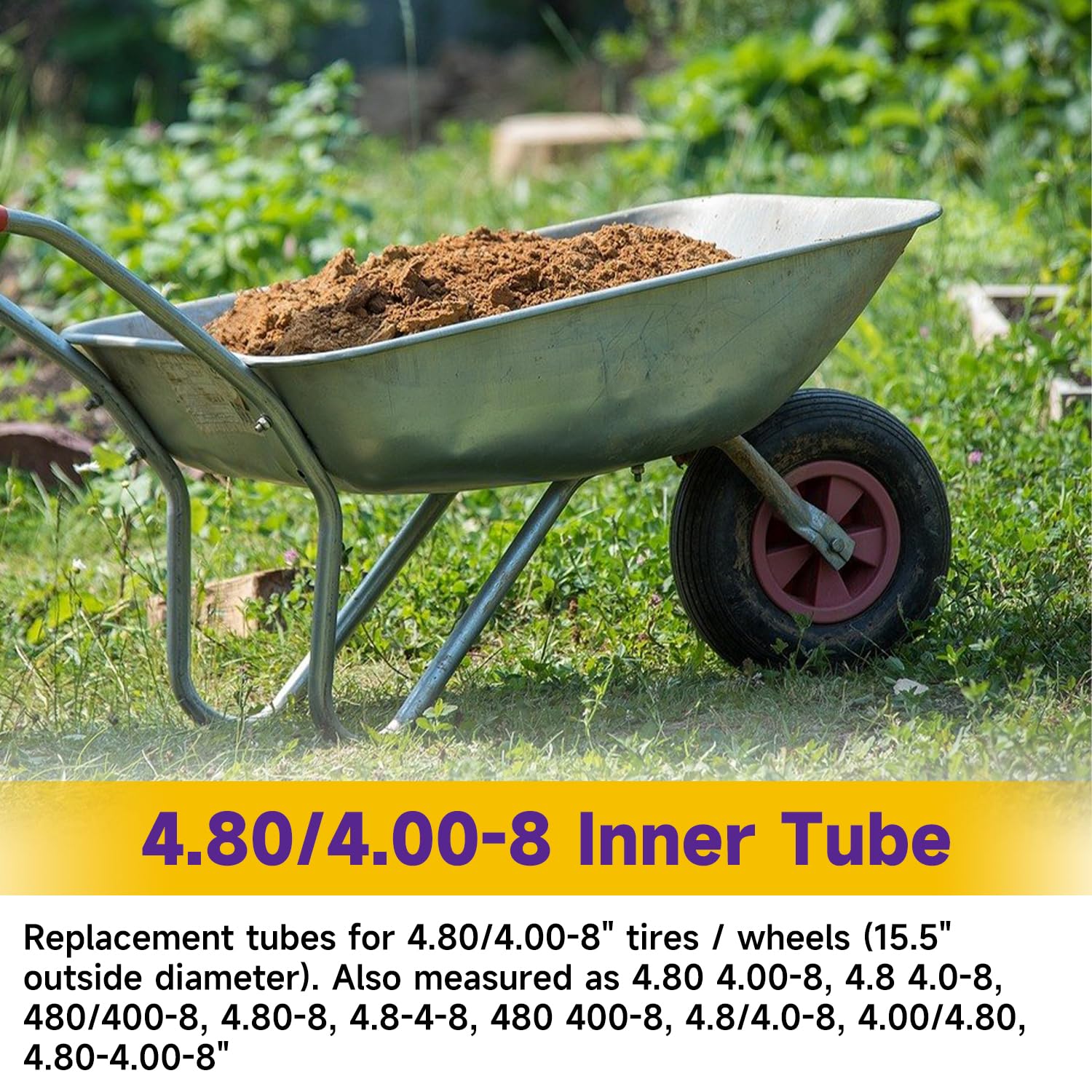 HIAORS inner tube for wheelbarrows and lawn mowers quick repair solution