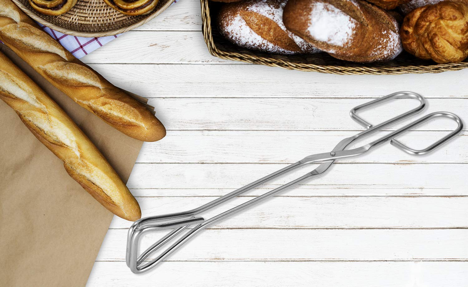 Hiash buffet serving tongs perfect for quick serving at table.