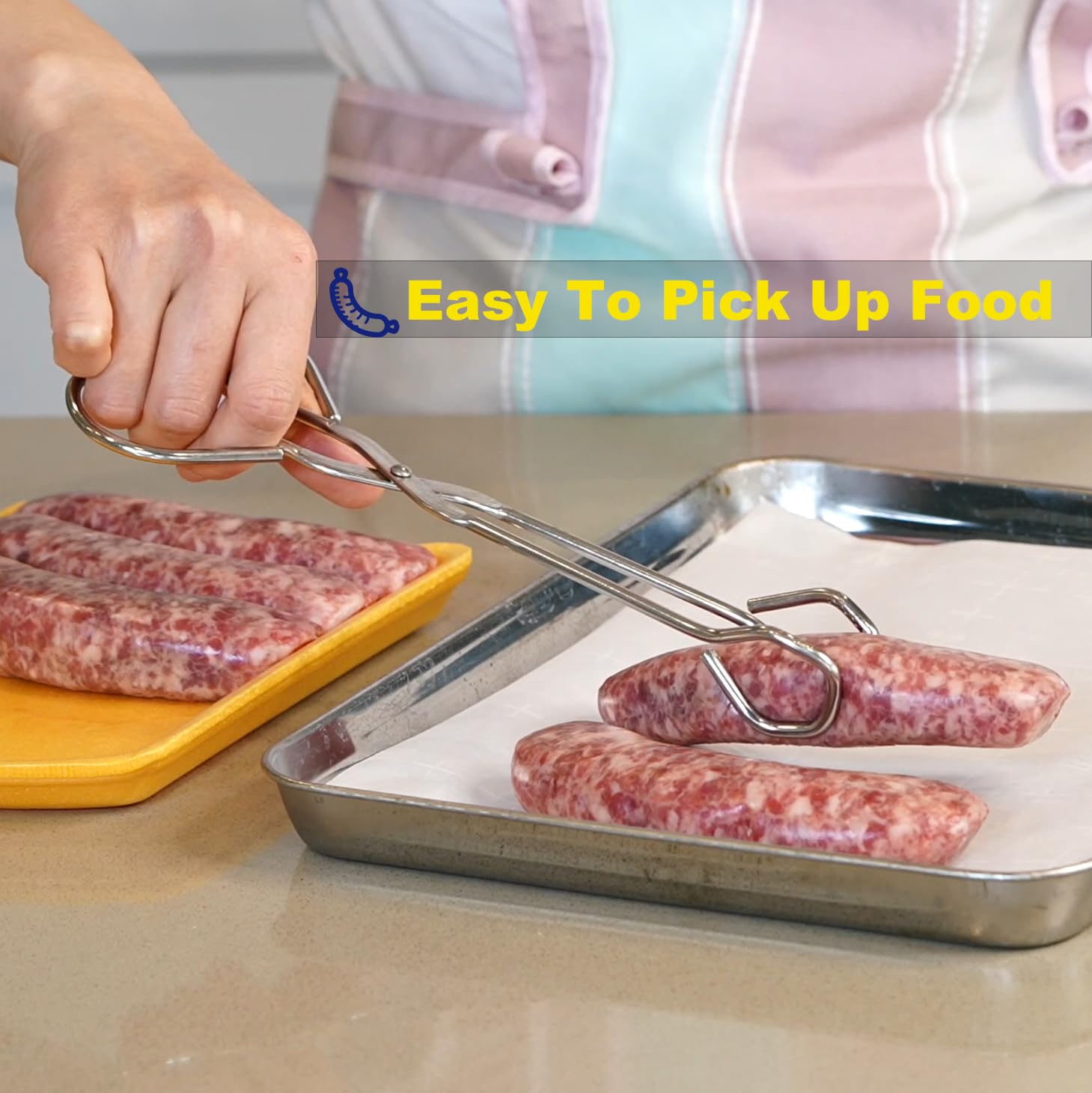 Hiash heat-resistant kitchen tongs perform reliably near high heat