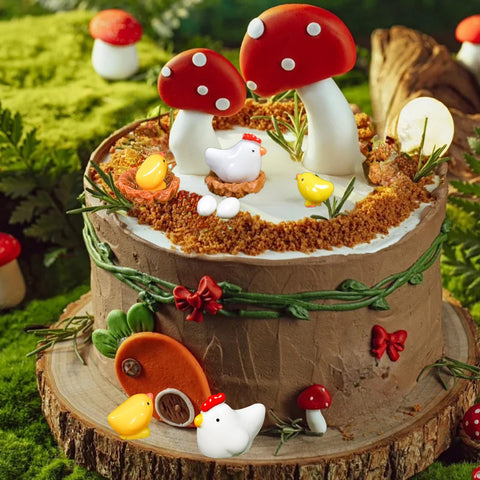 Hiawbon decorative chicken family enhances desk decor and conversation starters.