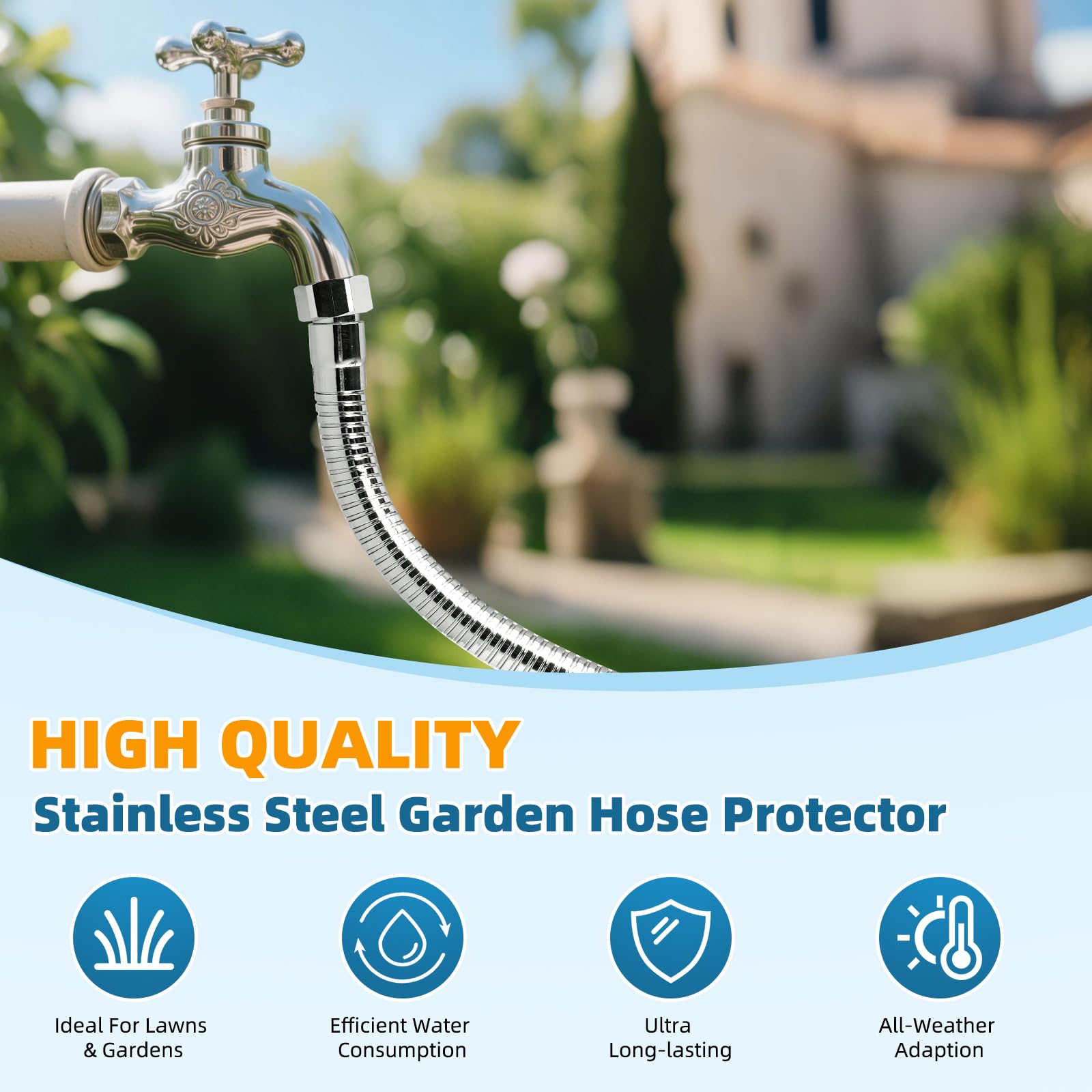 Hibbent adjustable-angle hose extension makes awkward spots accessible.