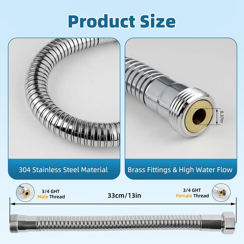 Hibbent anti-kink design demonstrates smooth water flow and easy maneuverability.