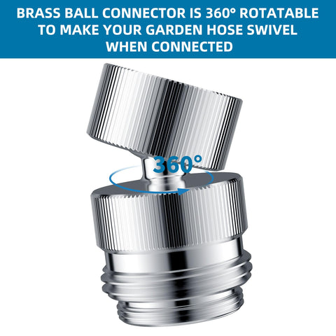 Hibbent 360-degree swivel design keeps the hose aligned during use