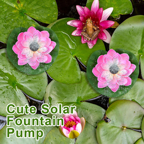 Hiboom 2-pack includes complete pump set for bird baths and small ponds.