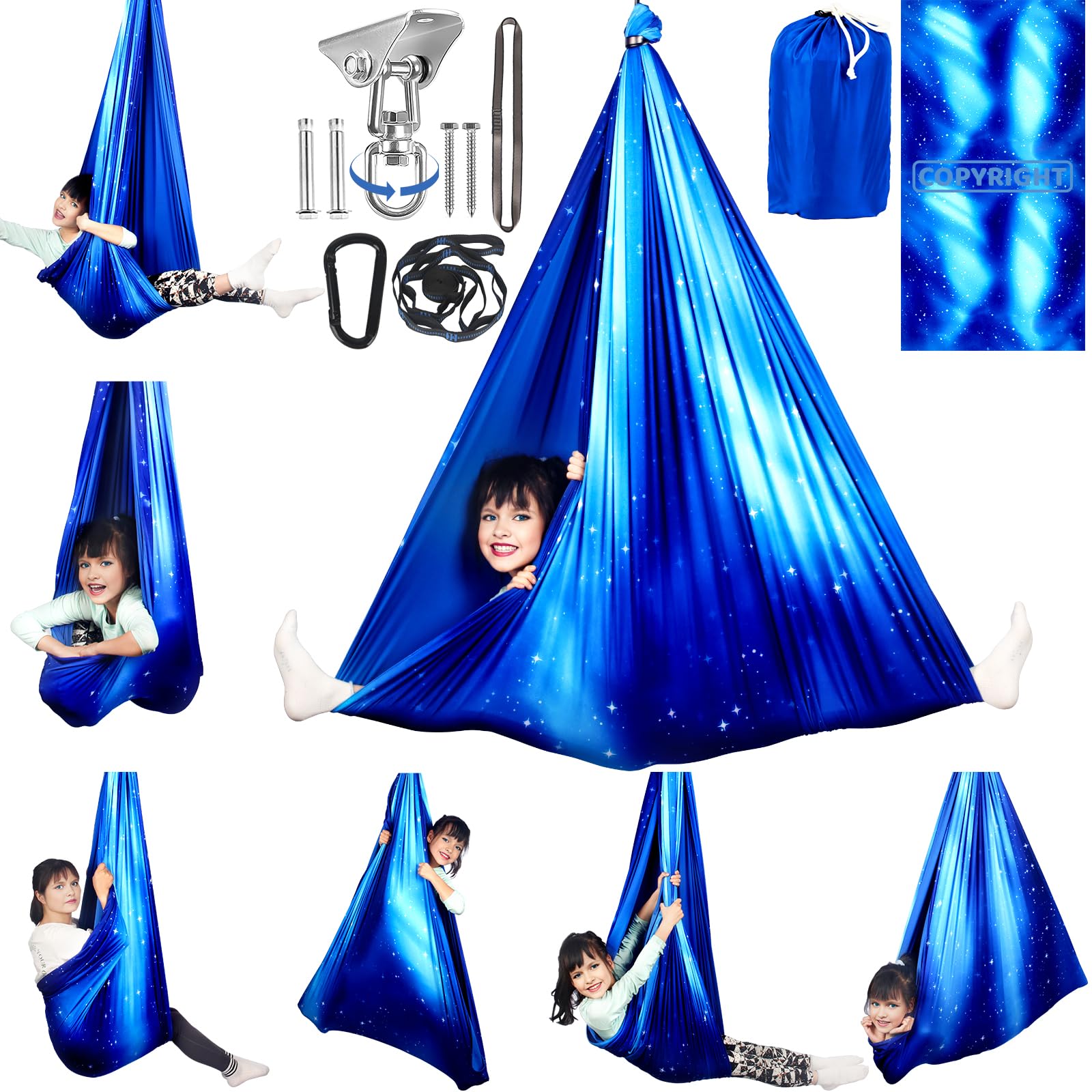 HiCamer double-layer-sensory-swing full view for home use and balance support