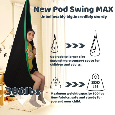 HiCamer sensory swing inflatable cushion detail for comfy seating