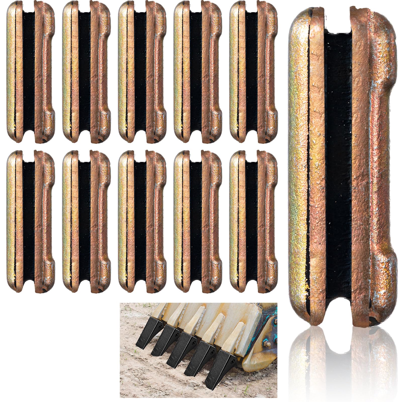 Hicarer 23FP flex pins for bucket teeth replacement with durable metal construction.