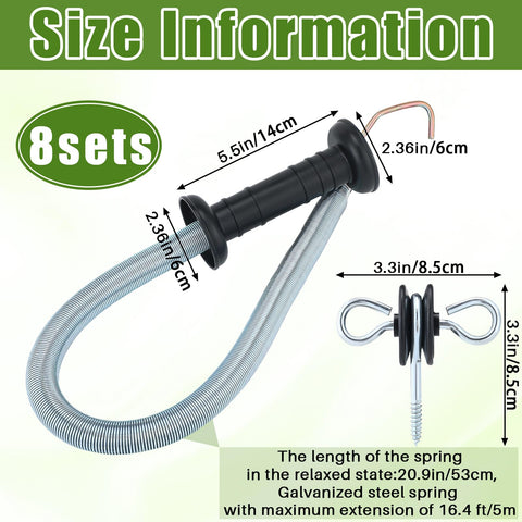 Hicarer corner end screw-in ring insulator secures fence wiring.