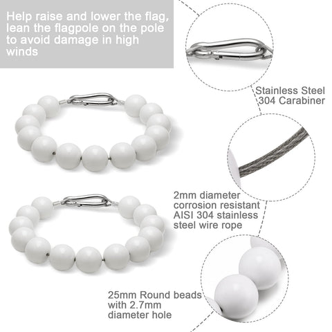Hicarer counterweight set aids smooth lowering of flags in halyard systems