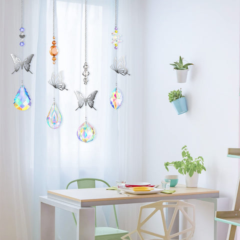 Hicarer crystal suncatcher catches sunlight for vibrant room accents