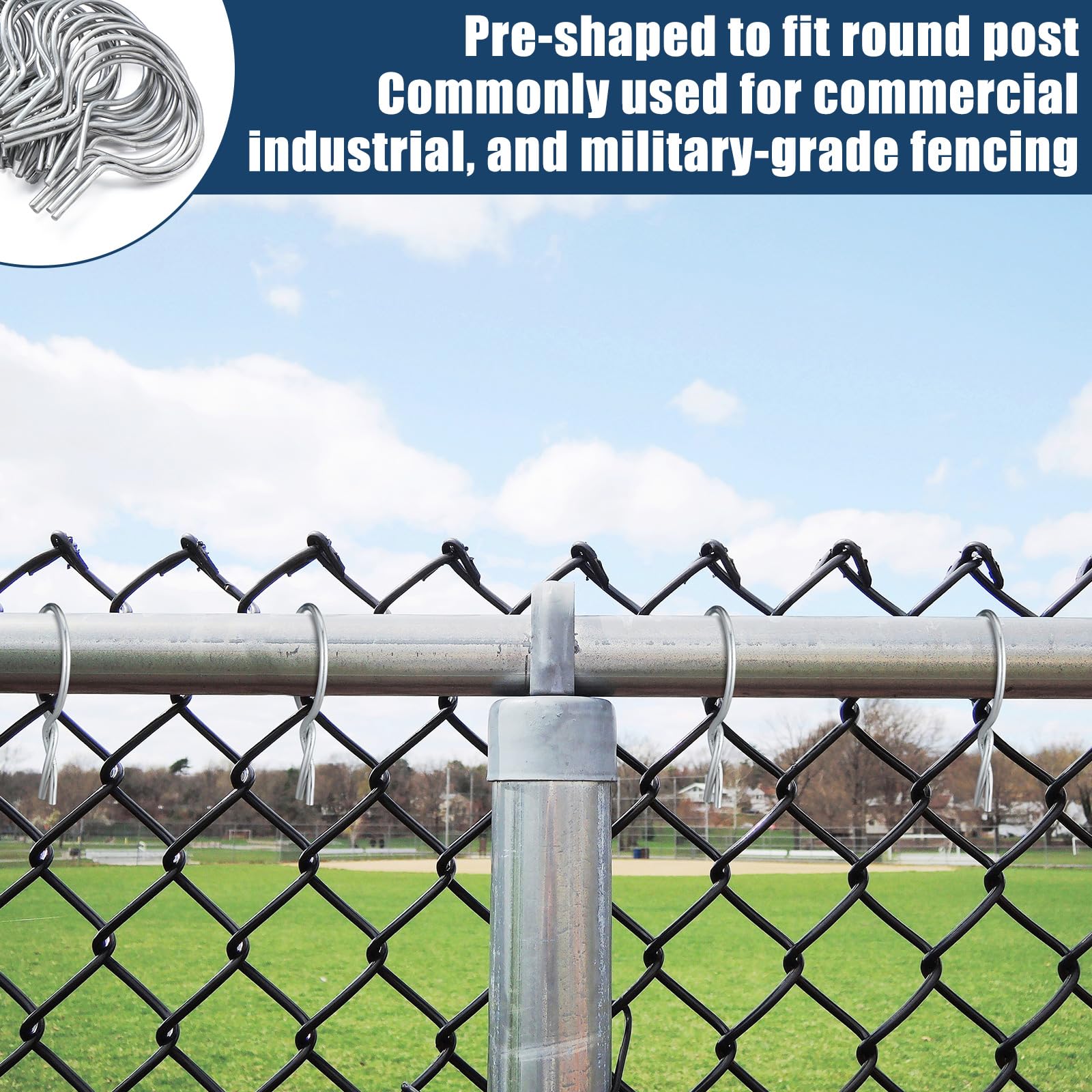 Hicarer easy-installation fence clips speed up securing mesh.
