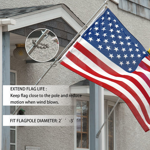 Hicarer flagpole ring installation by hand without tools for quick setup.