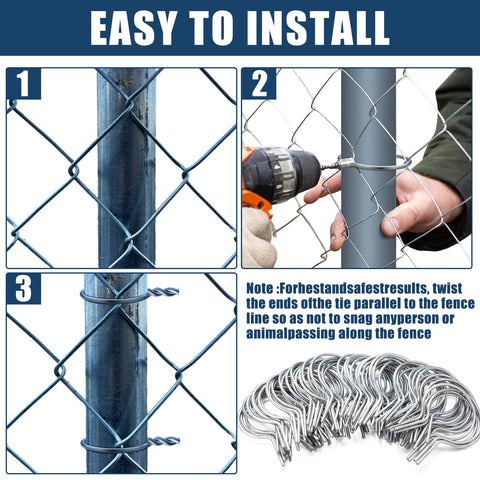 Hicarer galvanized steel 9-gauge ties, ready for demanding outdoor use.