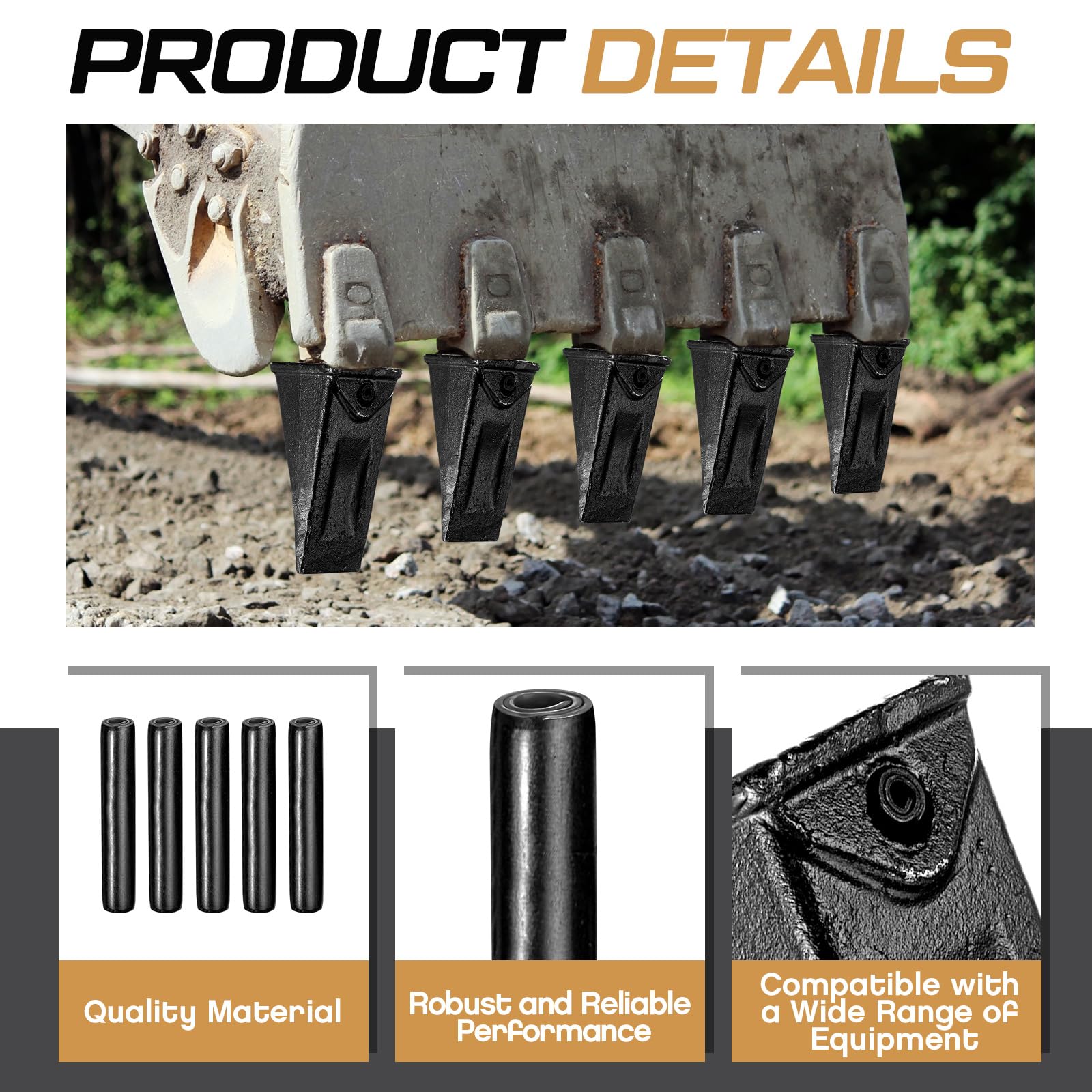 Hicarer pin installation ease 2.25-inch demonstrating fast fit