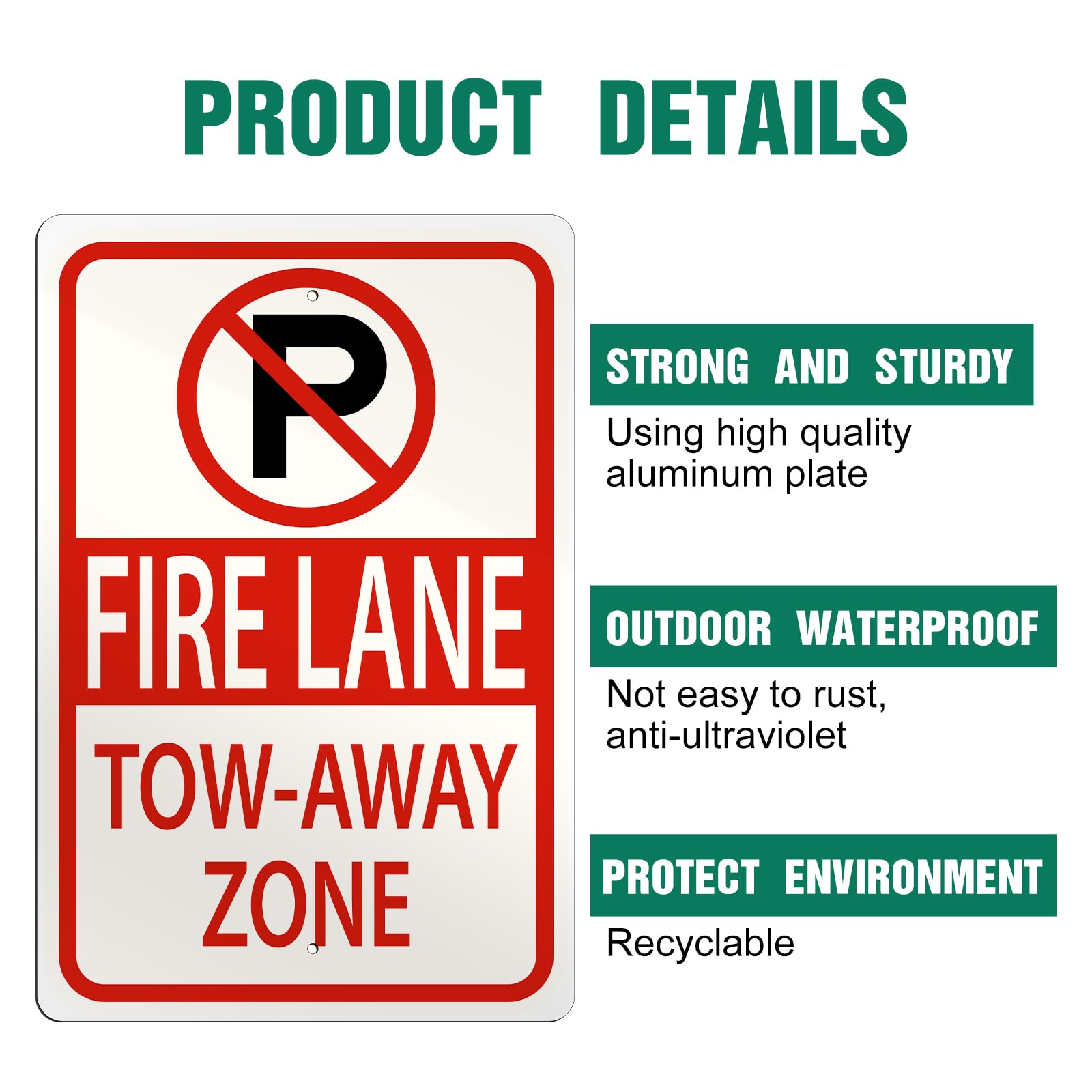 Hicarer pre-punched holes sign blank for quick mounting