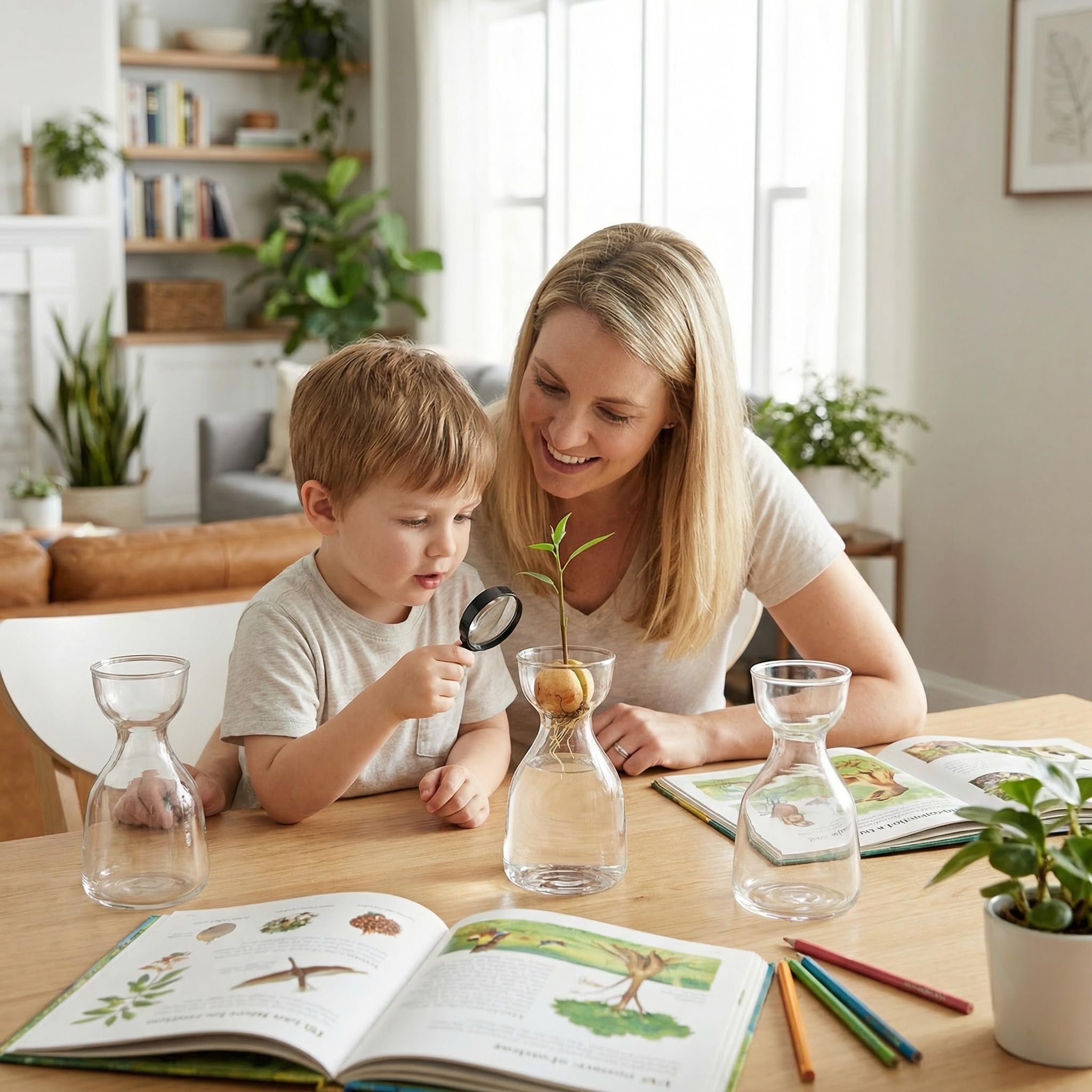 Hiceeden avocado-seed-germination-cultivation-vase invites hands-on learning and family fun.