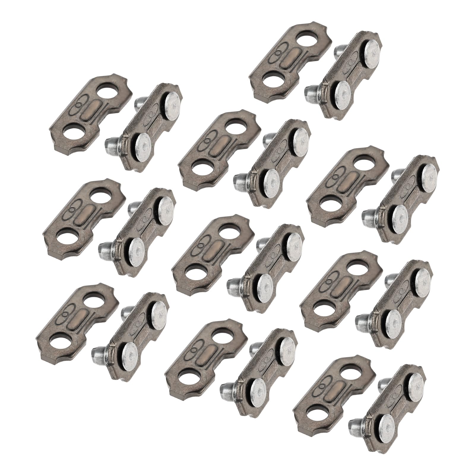 Hicello 10-set chain joiner kit for quick field repairs on 3/8 inch chains.