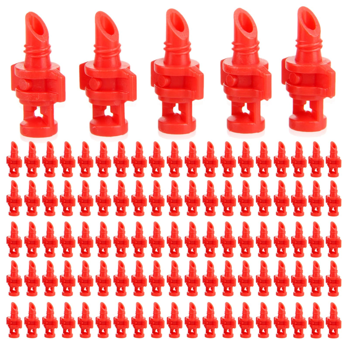 Hicello 360-degree misting nozzle for even garden coverage and efficient irrigation.