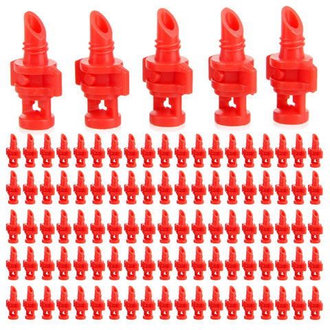 Hicello 360-degree misting nozzle for even garden coverage and efficient irrigation.