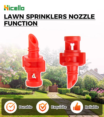 Hicello 360-degree spray ideal for garden irrigation and mist cooling.