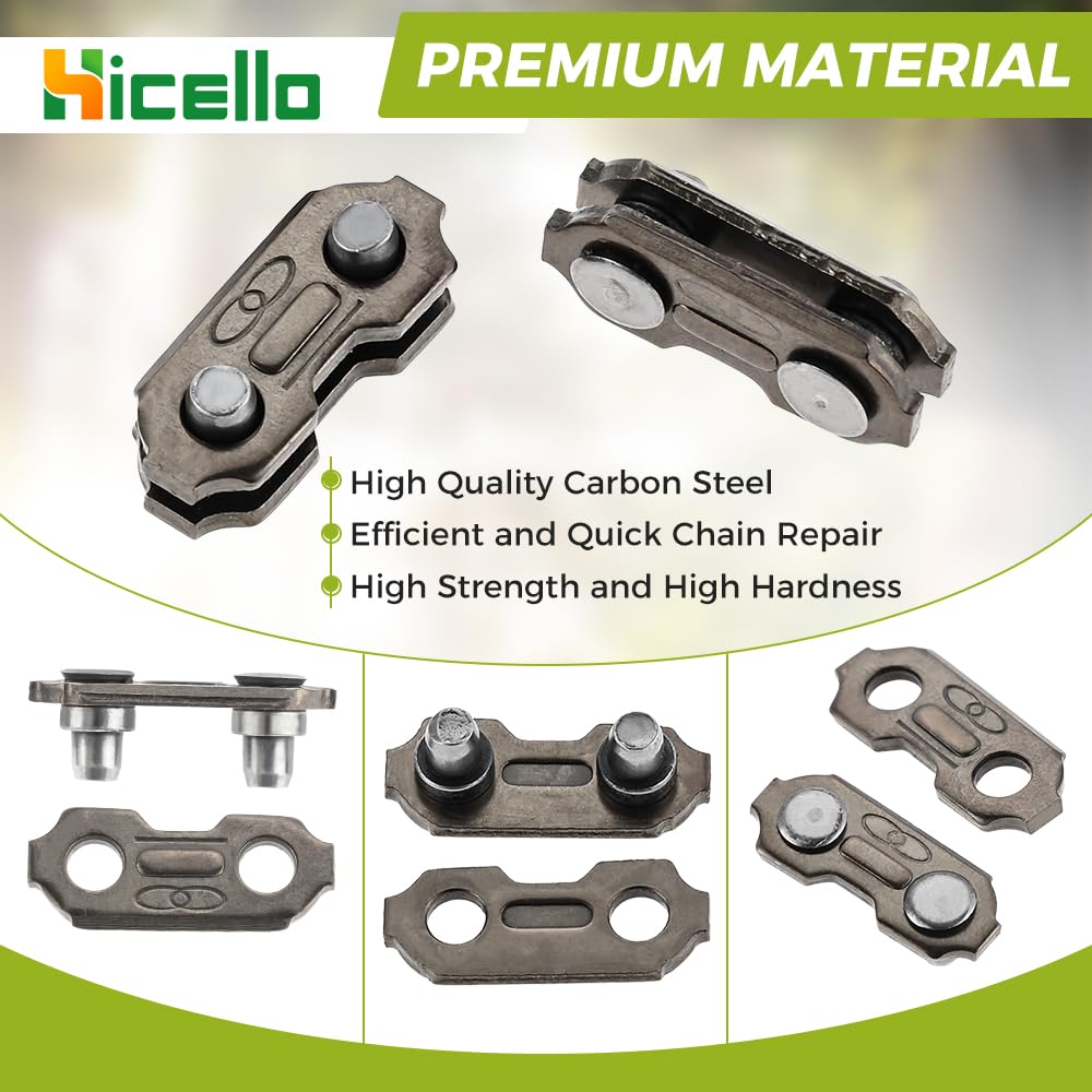 Hicello chain joiner size 0.7x0.29 inches for precise alignment.