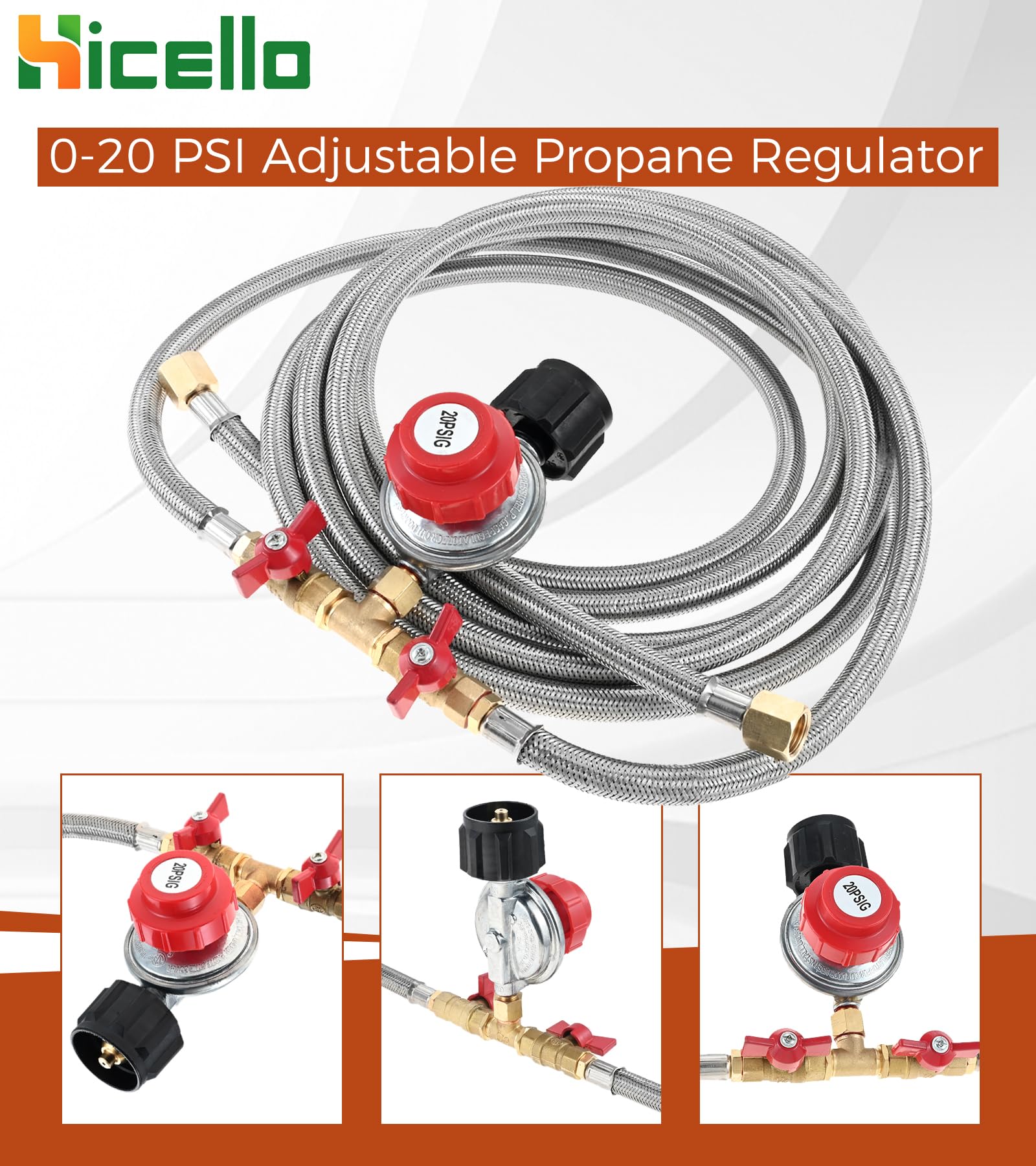 Hicello dual-burner setup is ideal for turkey fryers and outdoor cookers.