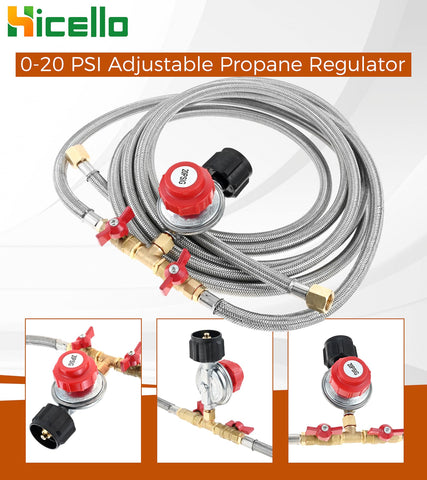 Hicello dual-burner setup is ideal for turkey fryers and outdoor cookers.