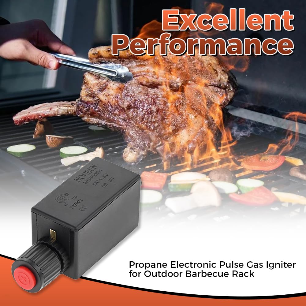 Hicello gas pit ignition for burners and fireplaces, simple operation.