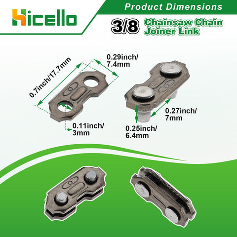 Hicello master-link preset strap 375 for reliable joining.