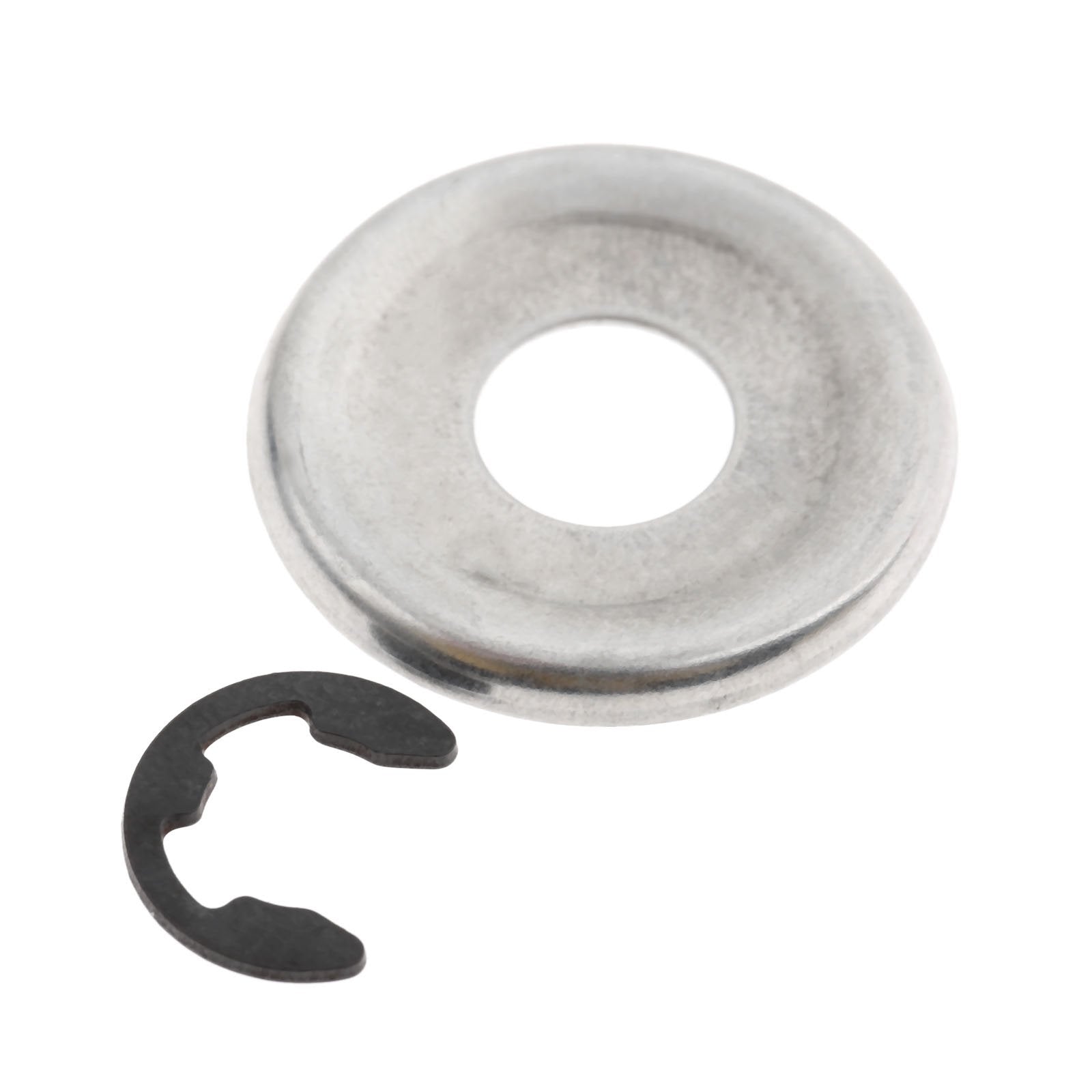 Hicello plastic E-clip detail highlighting secure fit