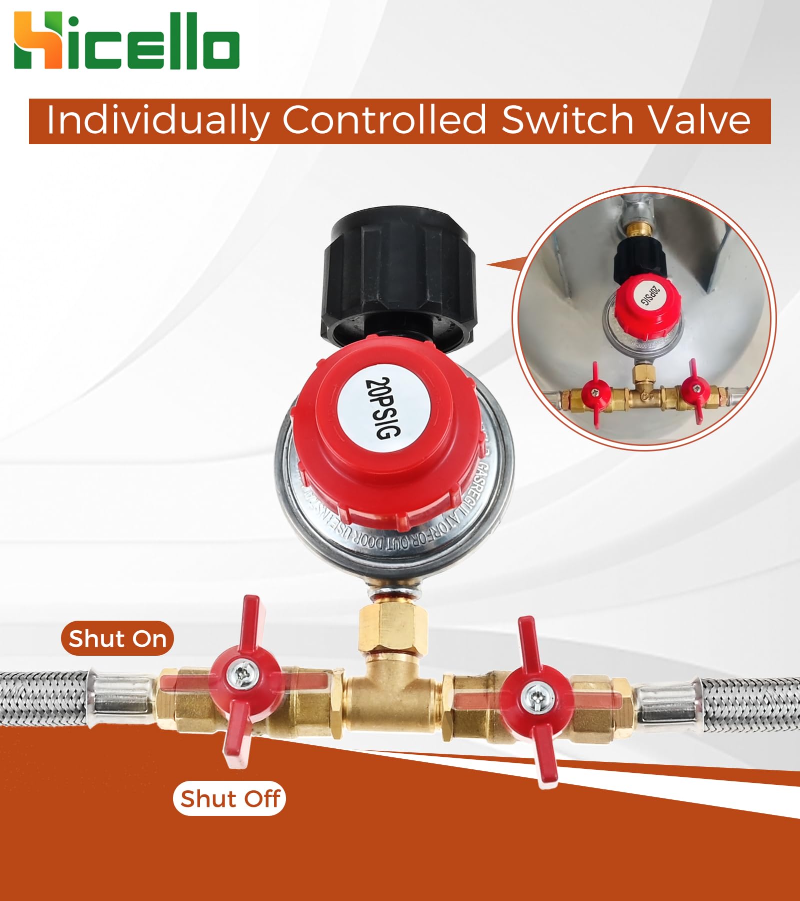 Hicello stainless braided hose withstands outdoor conditions and repeated use.