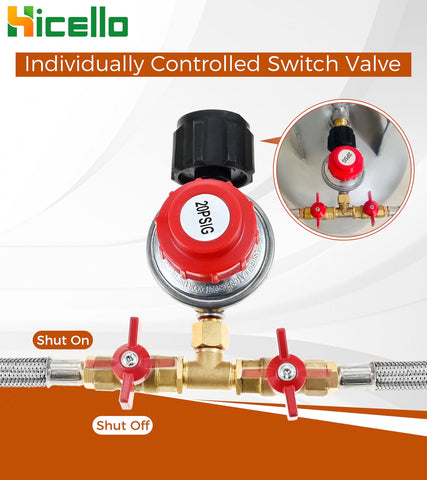 Hicello stainless braided hose withstands outdoor conditions and repeated use.