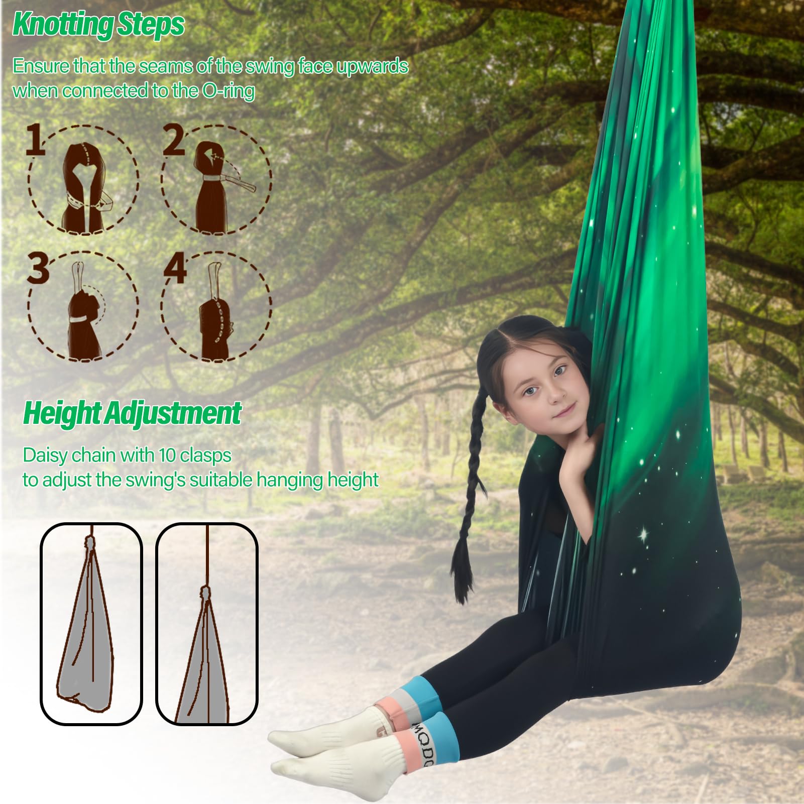 HiChrote easy-install hardware included for quick assembly indoors or outdoors