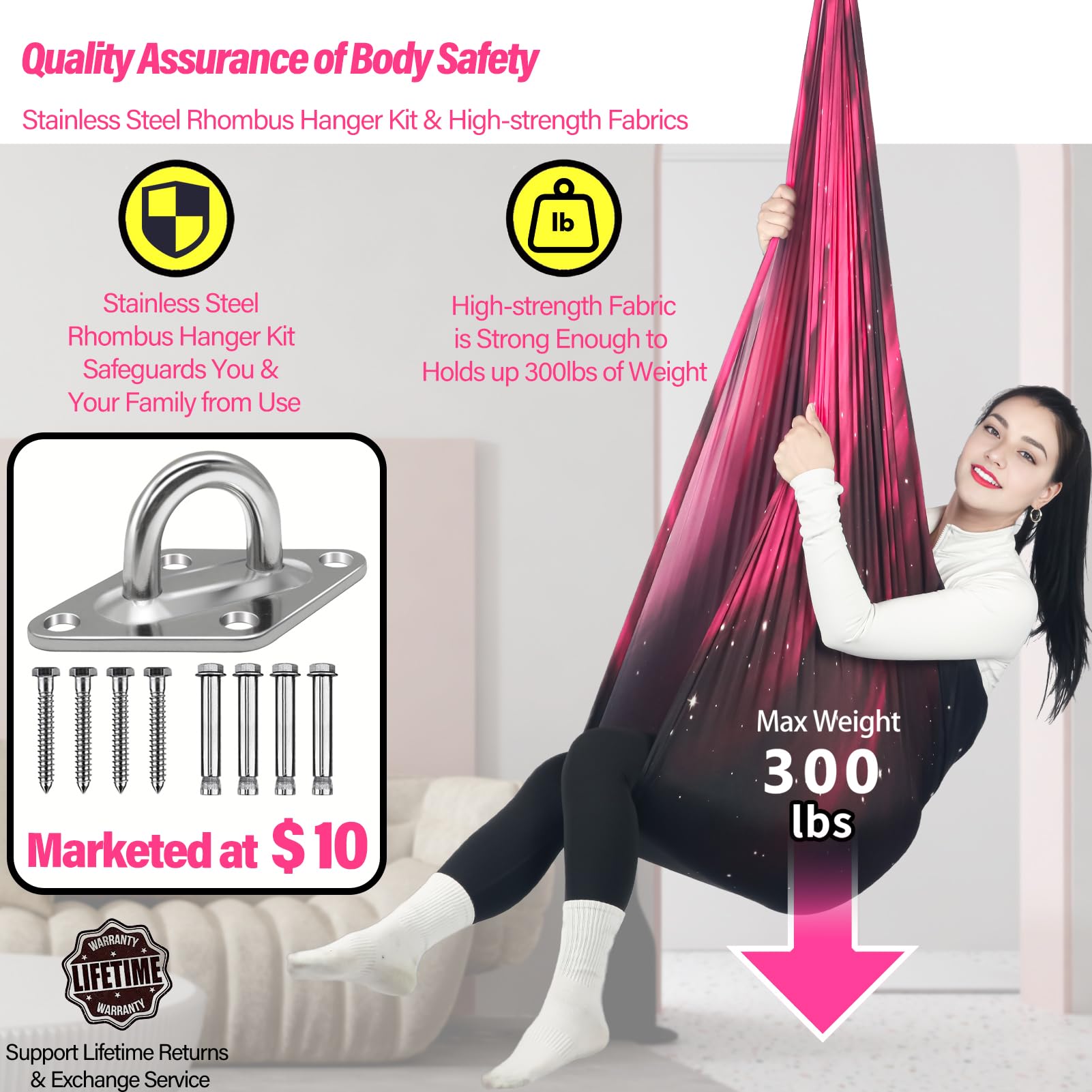 HiChrote hammock assembly included for quick installation