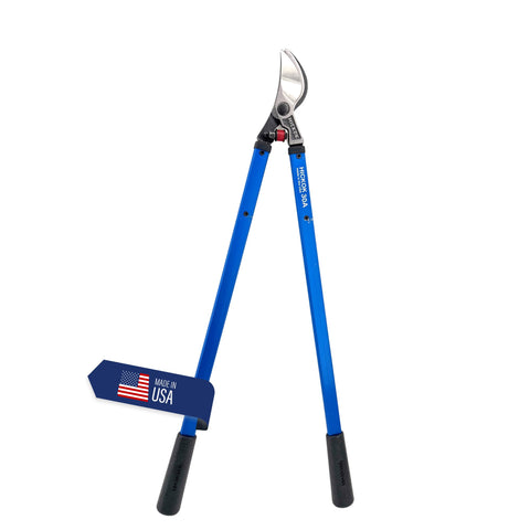 Hickok heavy-duty loppers with 30-inch reach for high branches and clean cuts.