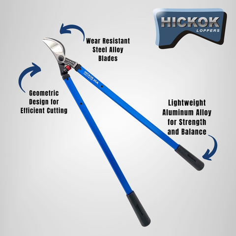 Hickok lightweight design supports extended yard work and easier handling.