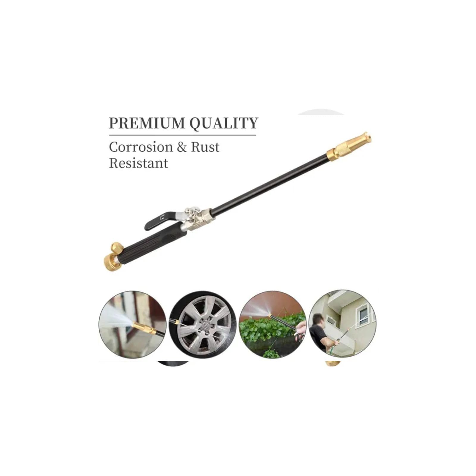 Hicks Ridge Farm aluminum wand extension increases reach for tall surfaces