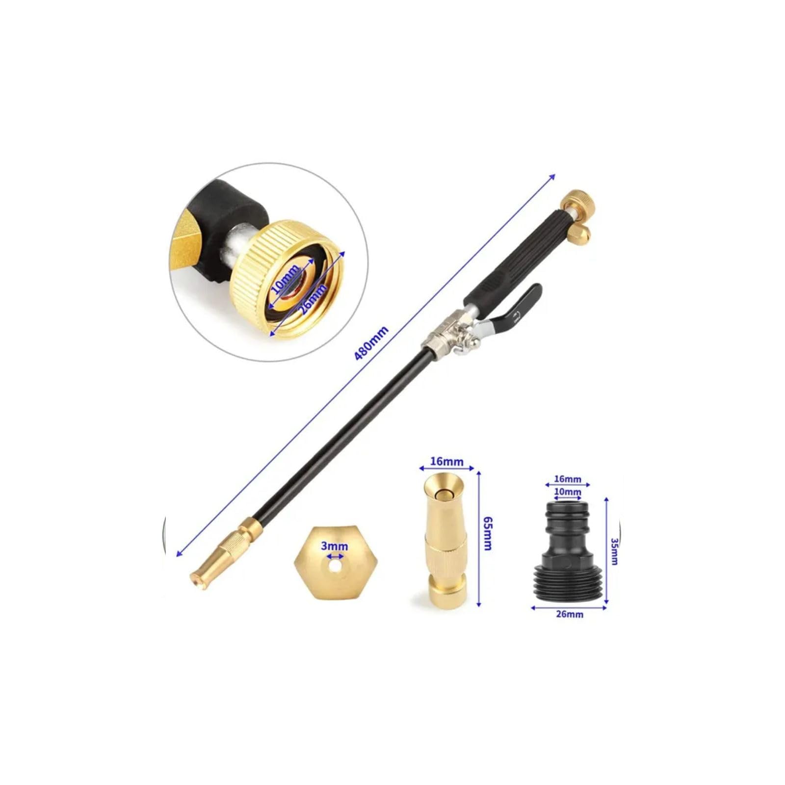 Hicks Ridge Farm high-pressure wand for tough exterior cleaning