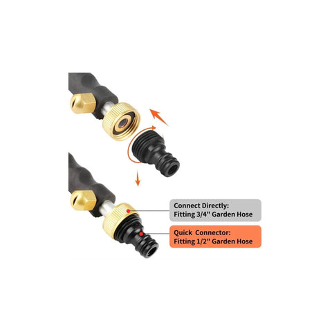 Hicks Ridge Farm stainless steel nozzle set with versatile spray options
