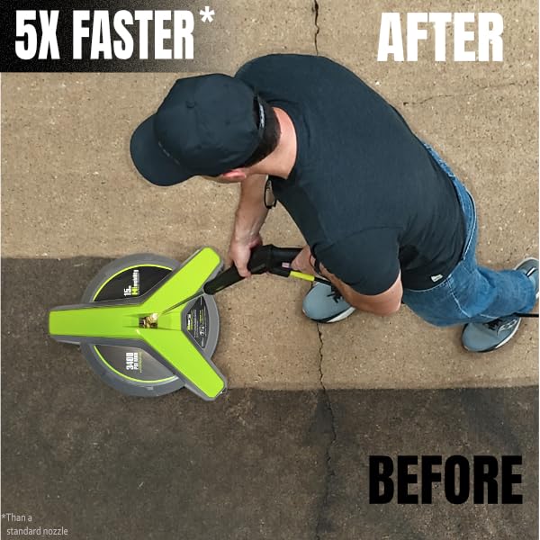Hiclean used for patio cleaning on concrete