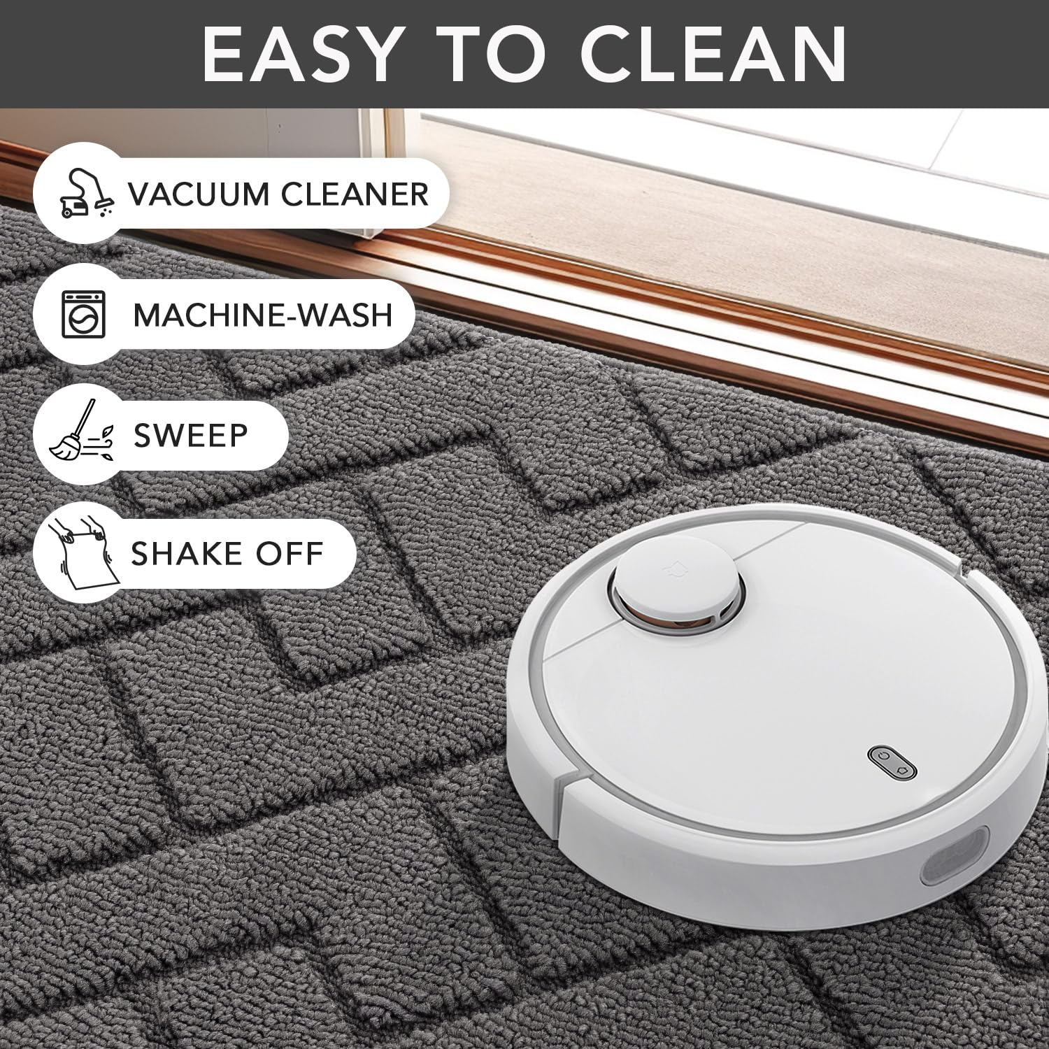 hicorfe Dirt Trapper Doormat ideal for front and back doors