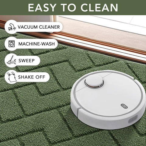 hicorfe front-entry mat adds stylish color to your decor.