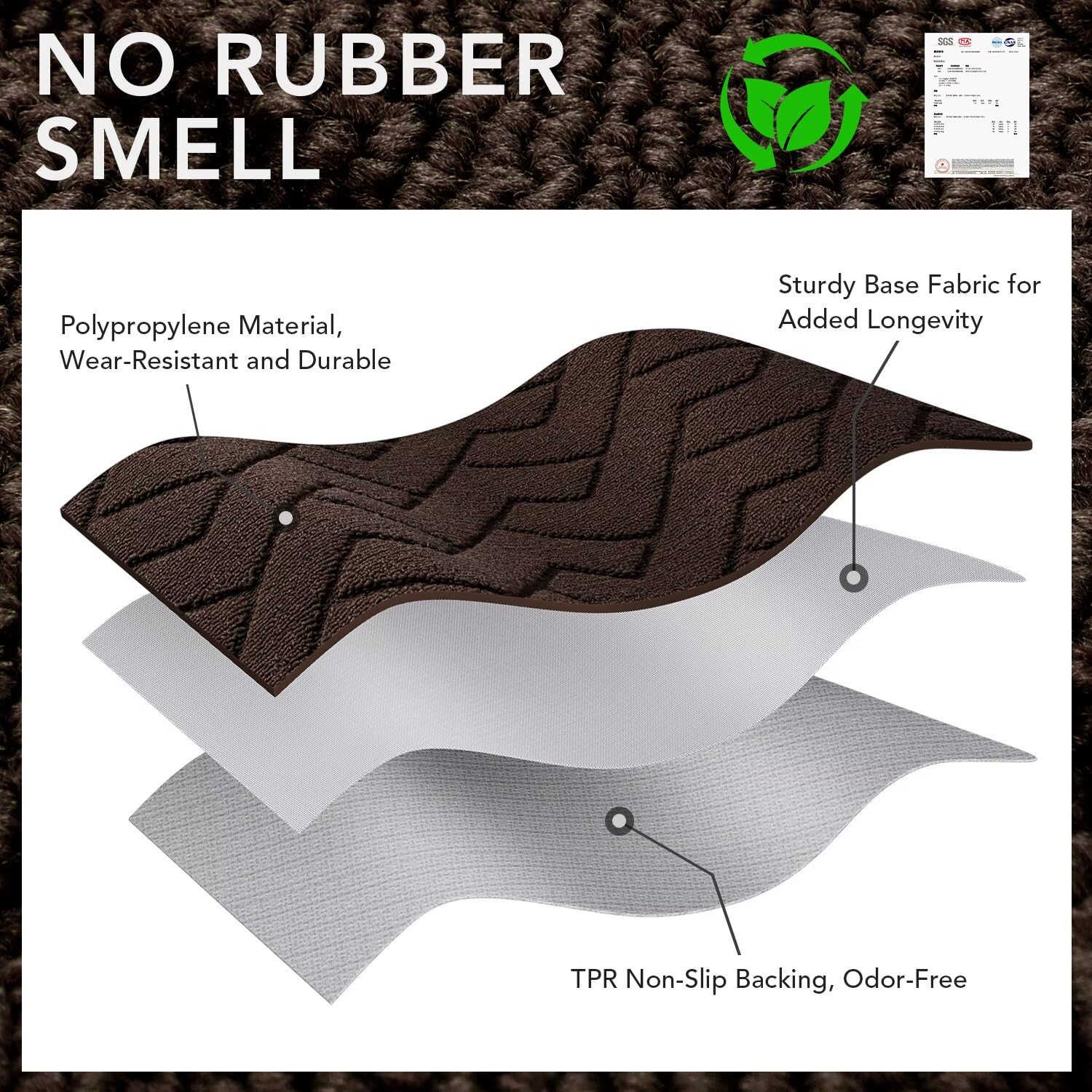hicorfe durable outdoor indoor mat performs well in all weather.