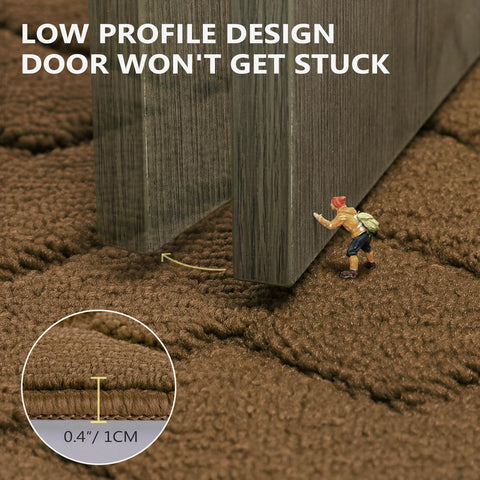 hicorfe easy-clean mat: shake, vacuum, or hose it